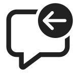 Comment Previous SVG Icon